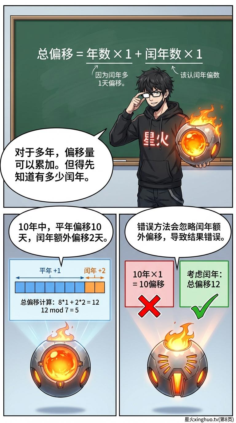 日期与星期问题详解：周期推算方法与例题解析 | 小学数学应用题 - 第 8 页