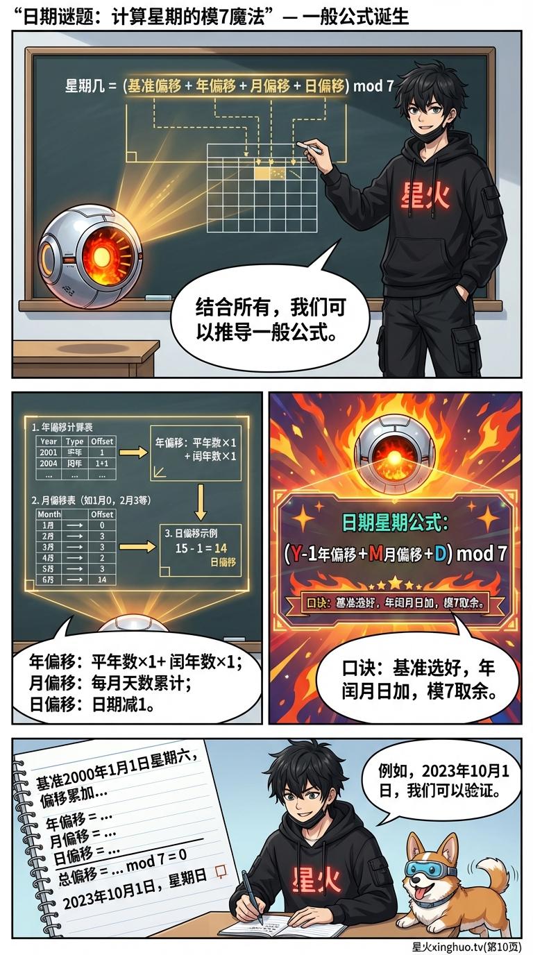 日期与星期问题详解：周期推算方法与例题解析 | 小学数学应用题 - 第 10 页