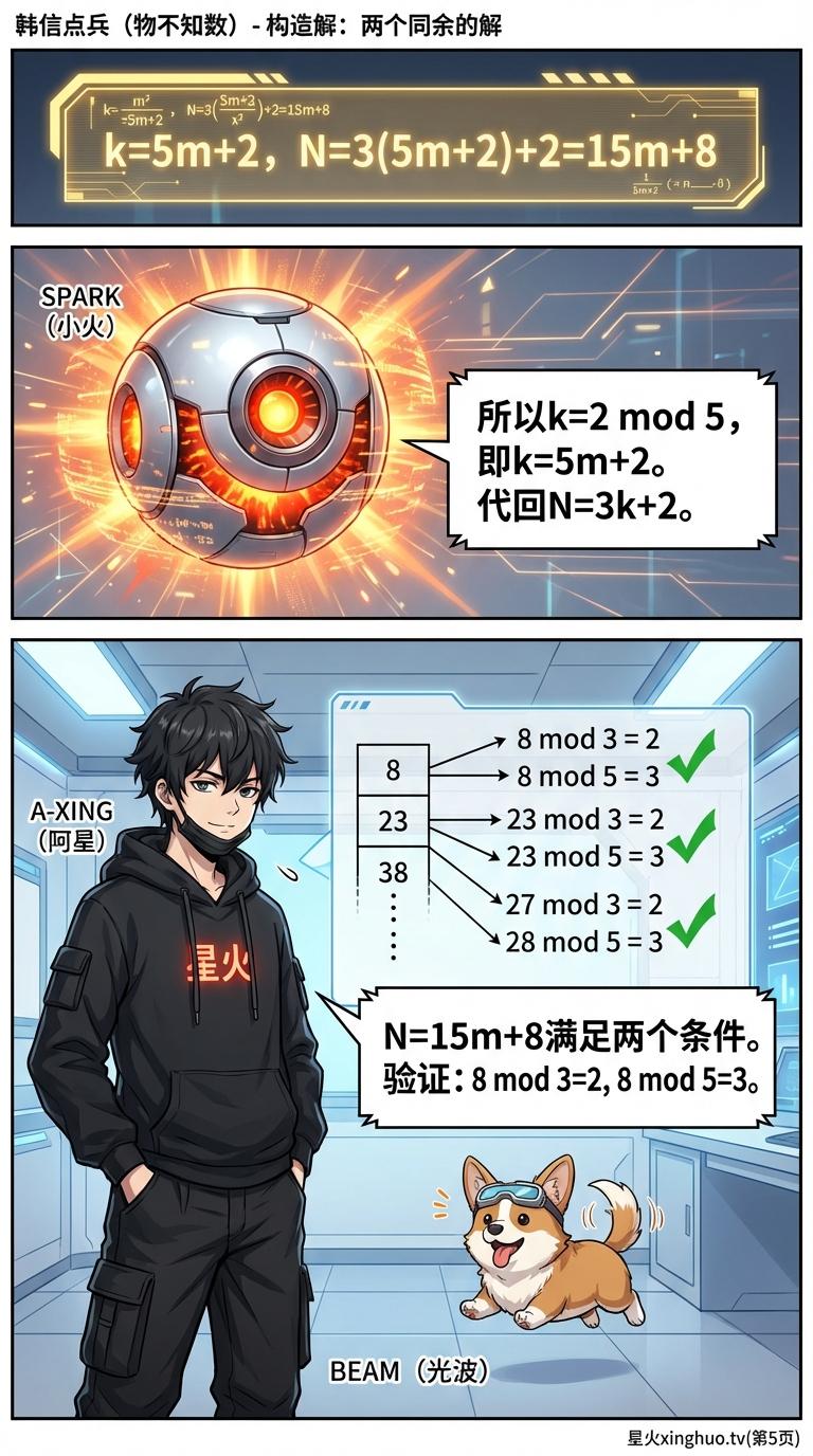 韩信点兵（物不知数）问题详解：解题方法与例题解析 | 小学数学思维 - 第 5 页