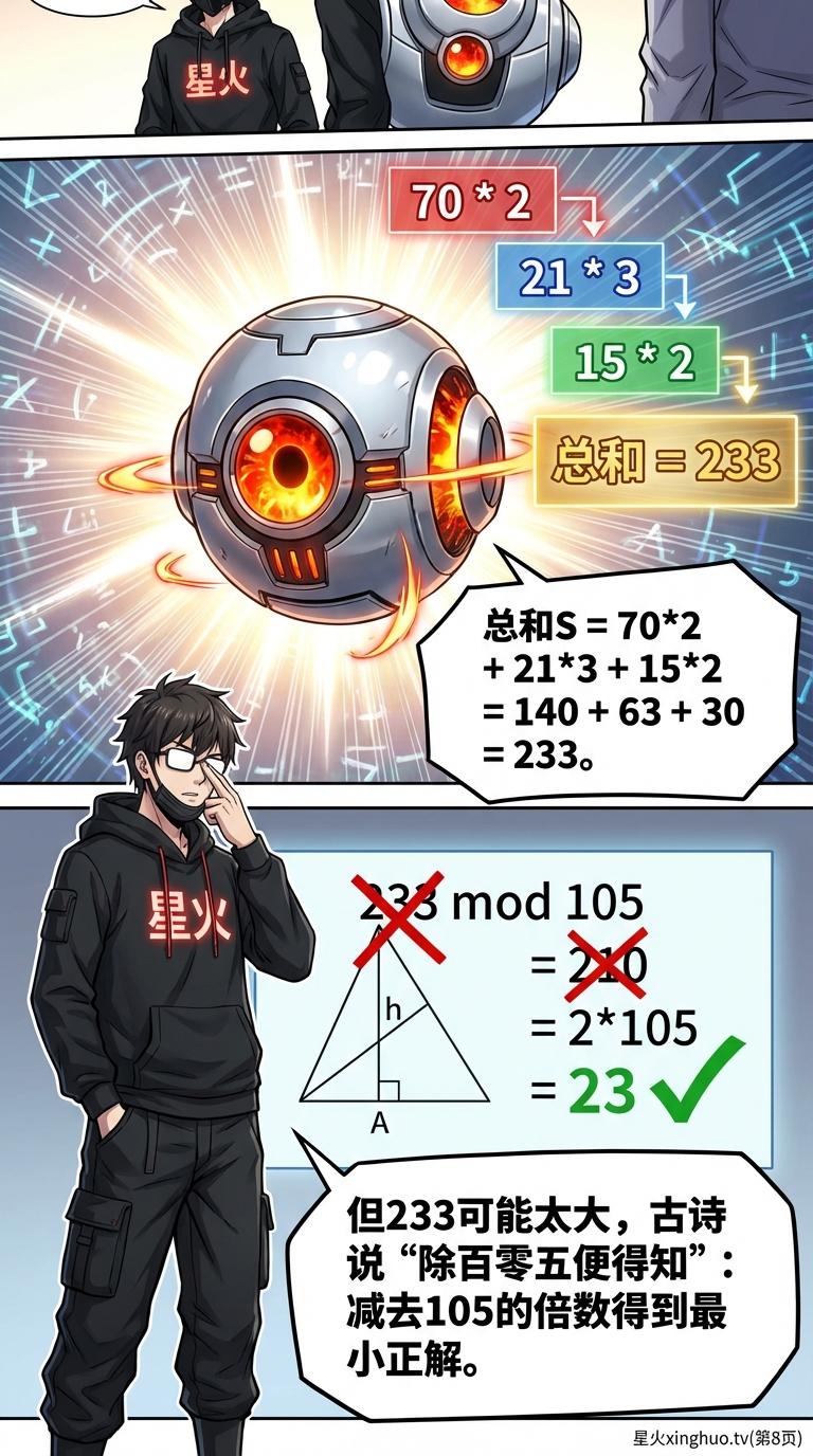 韩信点兵（物不知数）问题详解：解题方法与例题解析 | 小学数学思维 - 第 8 页