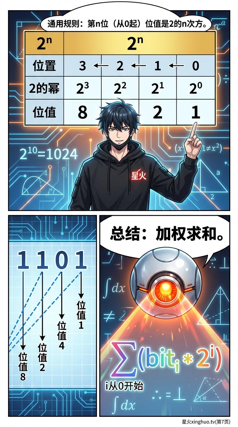 二进制与十进制互转详解：计算方法、步骤与实例 - 第 7 页