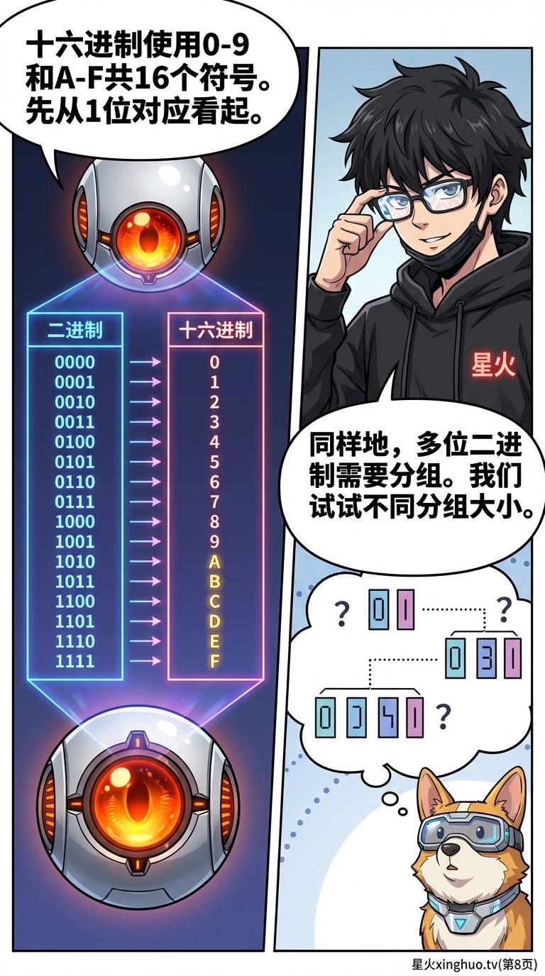 八进制与十六进制详解：进制转换方法与实例教学 - 第 8 页