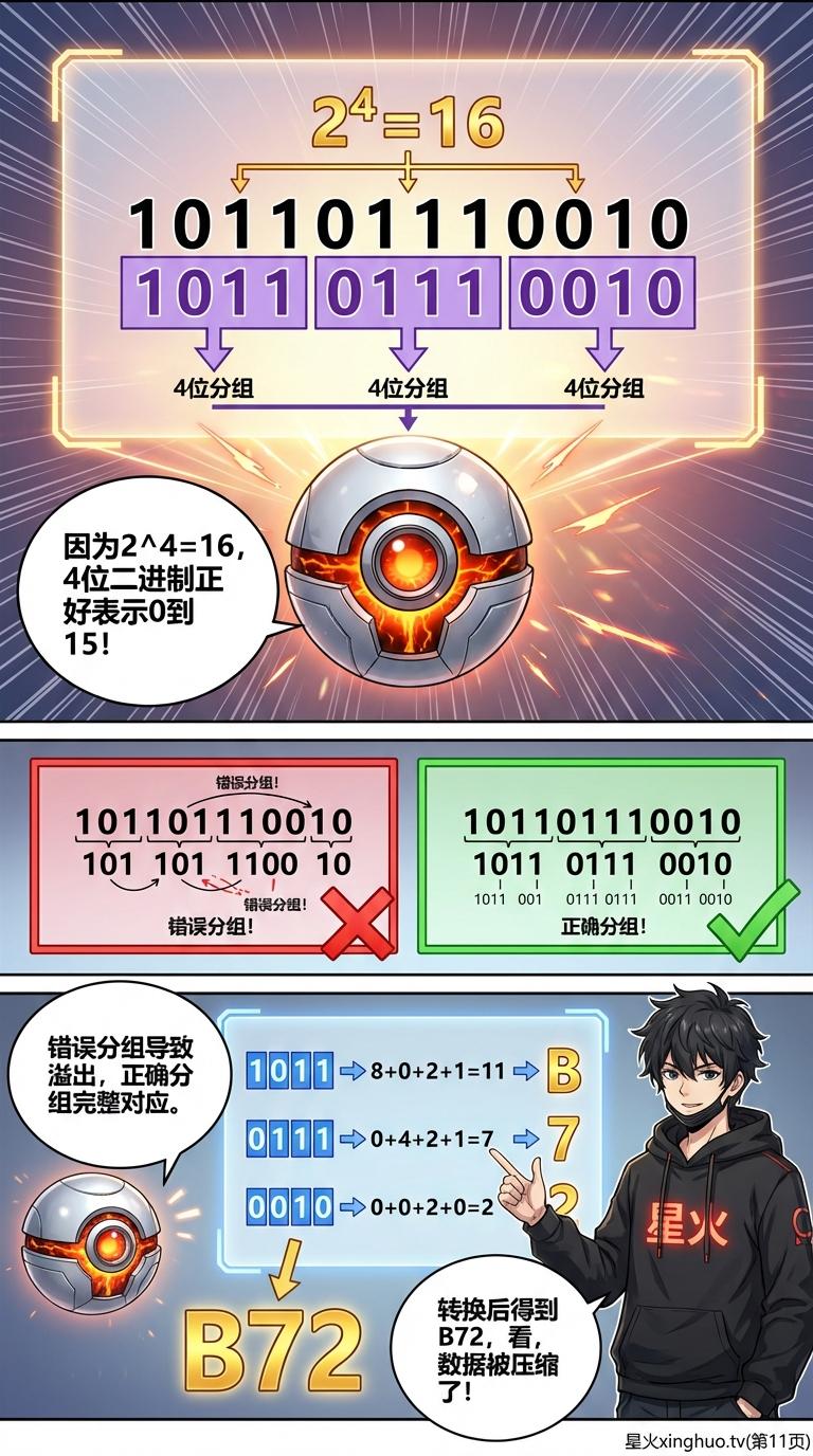 八进制与十六进制详解：进制转换方法与实例教学 - 第 11 页