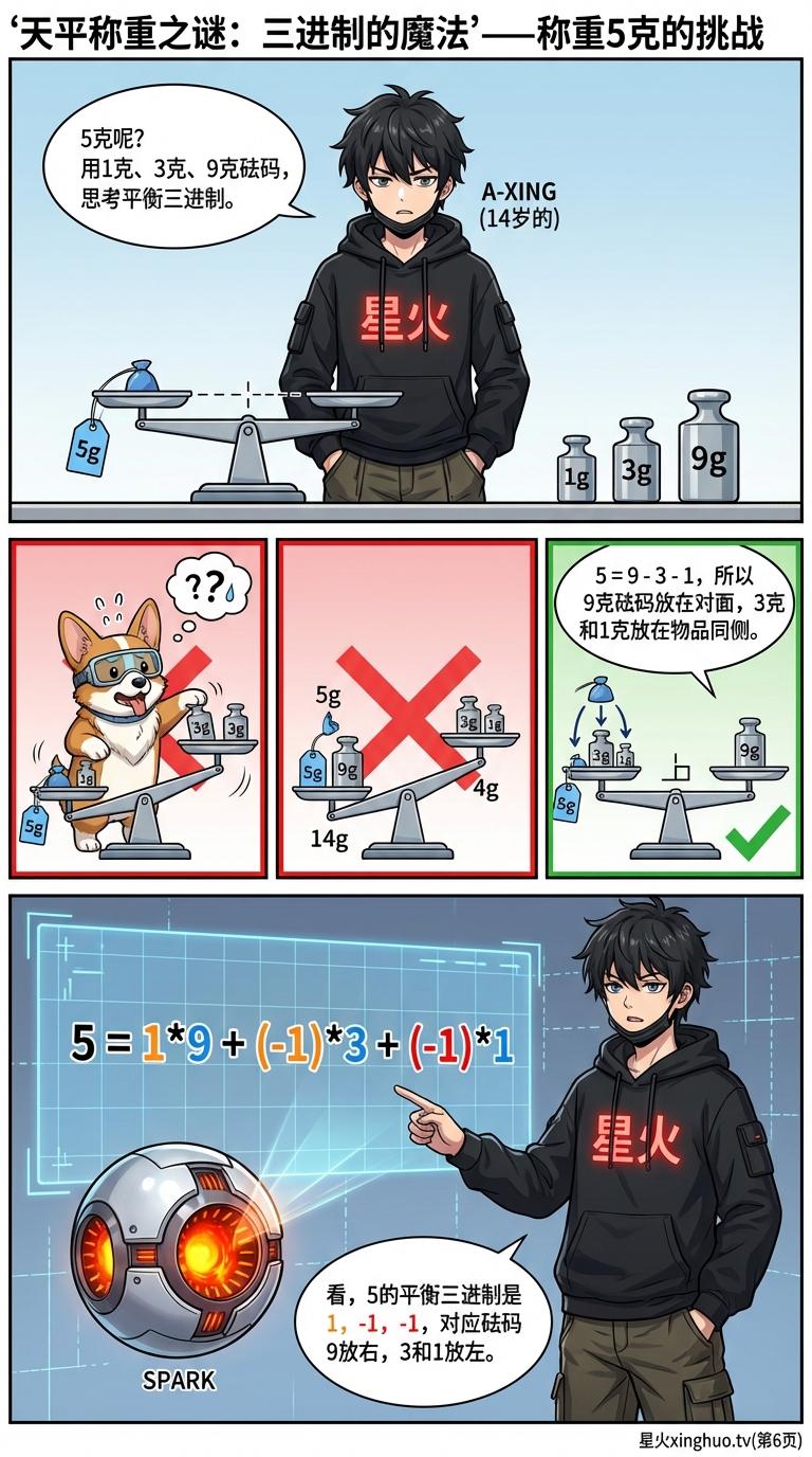 天平称重问题详解与进制转换技巧 | 小学数学思维教学 - 第 6 页