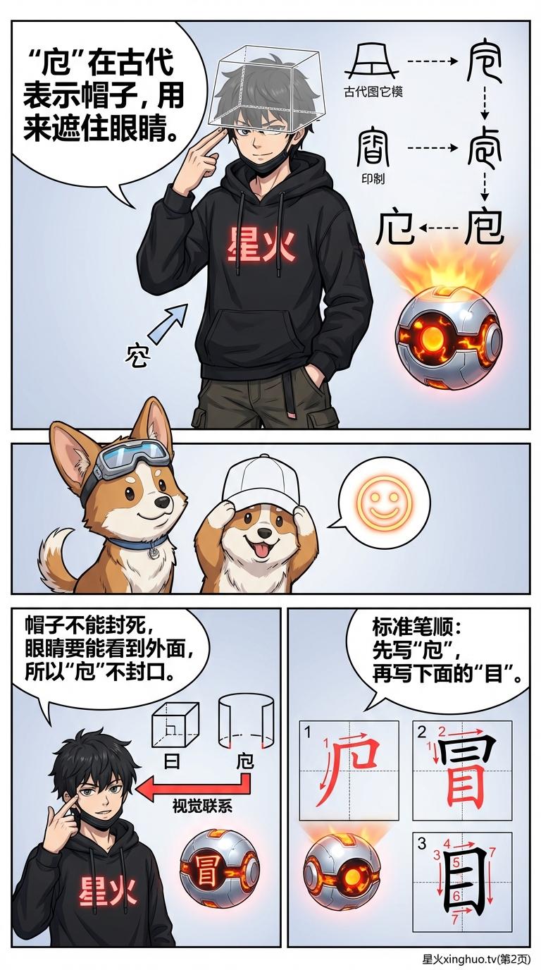 “冒”字怎么写？上面不封口！常见错误与正确书写要点解析 - 第 2 页