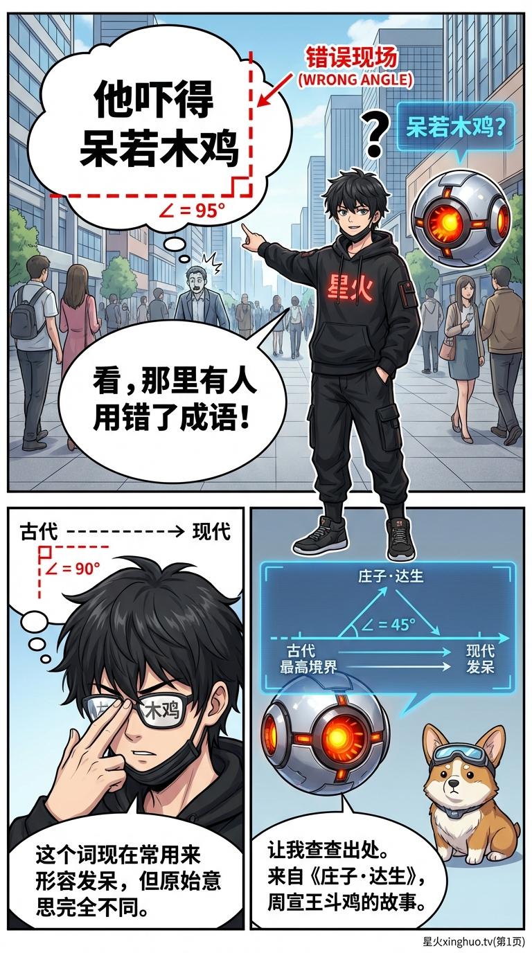 呆若木鸡成语典故解析：出自《庄子》的寓意与语义演变