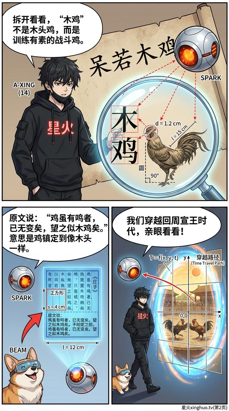 呆若木鸡成语典故解析：出自《庄子》的寓意与语义演变 - 第 2 页