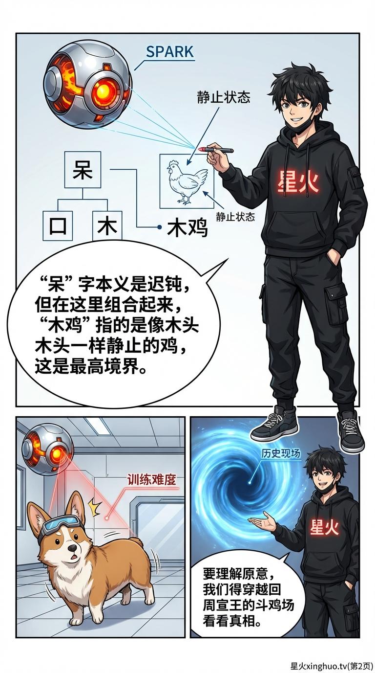 呆若木鸡成语典故解析：出自《庄子》的寓意与演变 | 语文历史知识 - 第 2 页