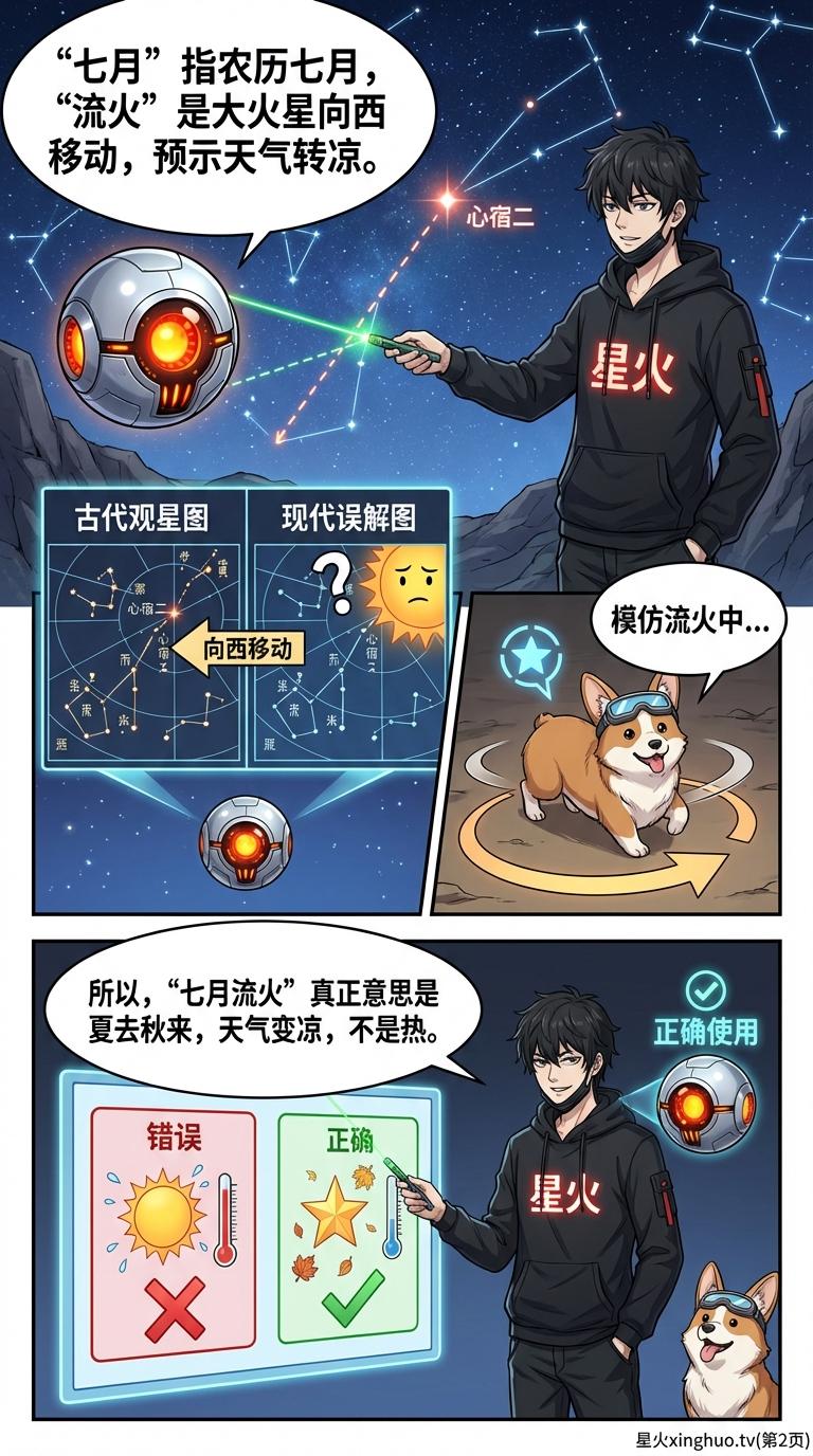 “七月流火”成语解析：天文与语文的跨学科知识解读 - 第 2 页