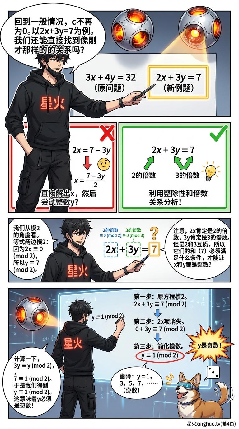 二元一次不定方程解法详解：整数解求法与应用题步骤 - 第 4 页