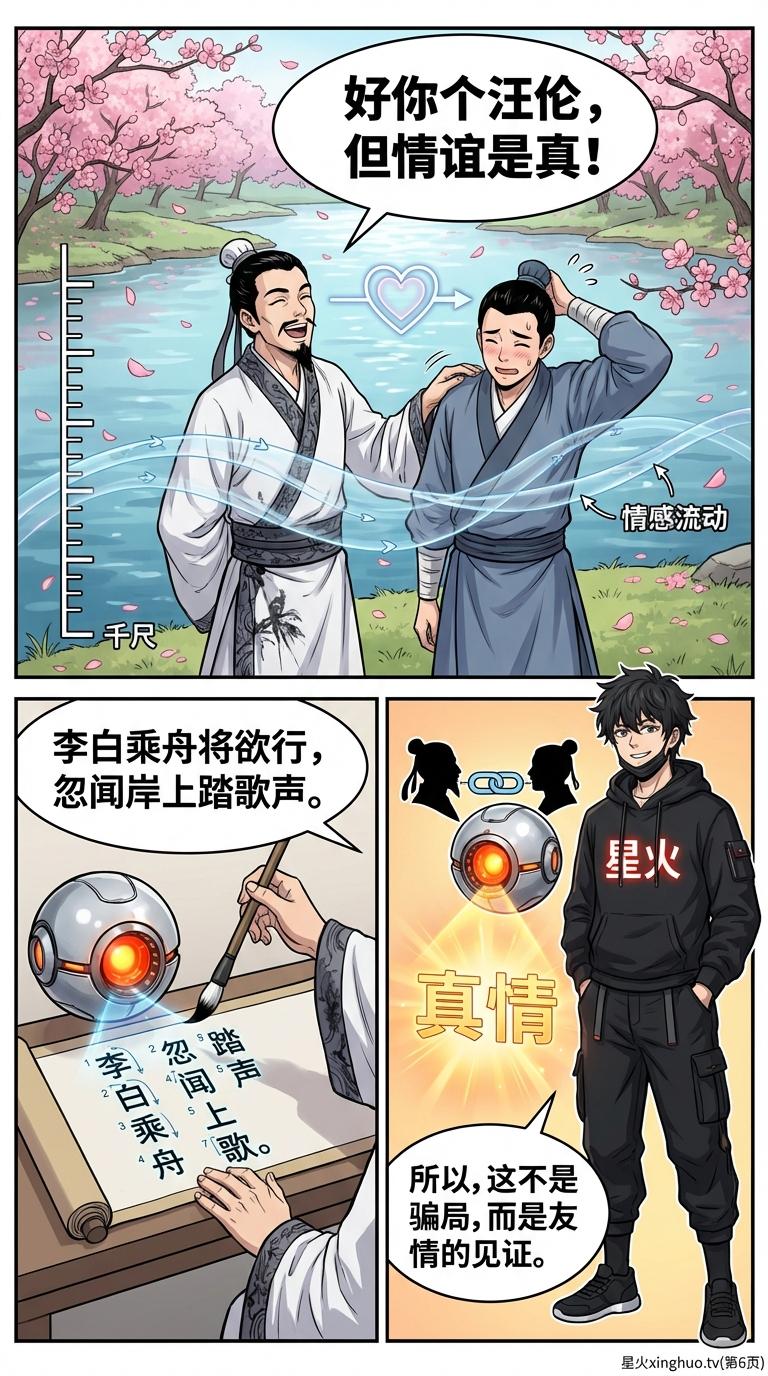 李白《赠汪伦》创作背景与诗歌赏析：深度解析唐代送别诗 - 第 6 页
