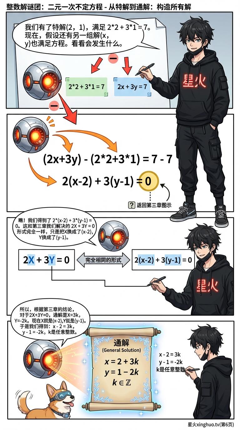 二元一次不定方程解法详解：整数解求法与应用题步骤 - 第 6 页