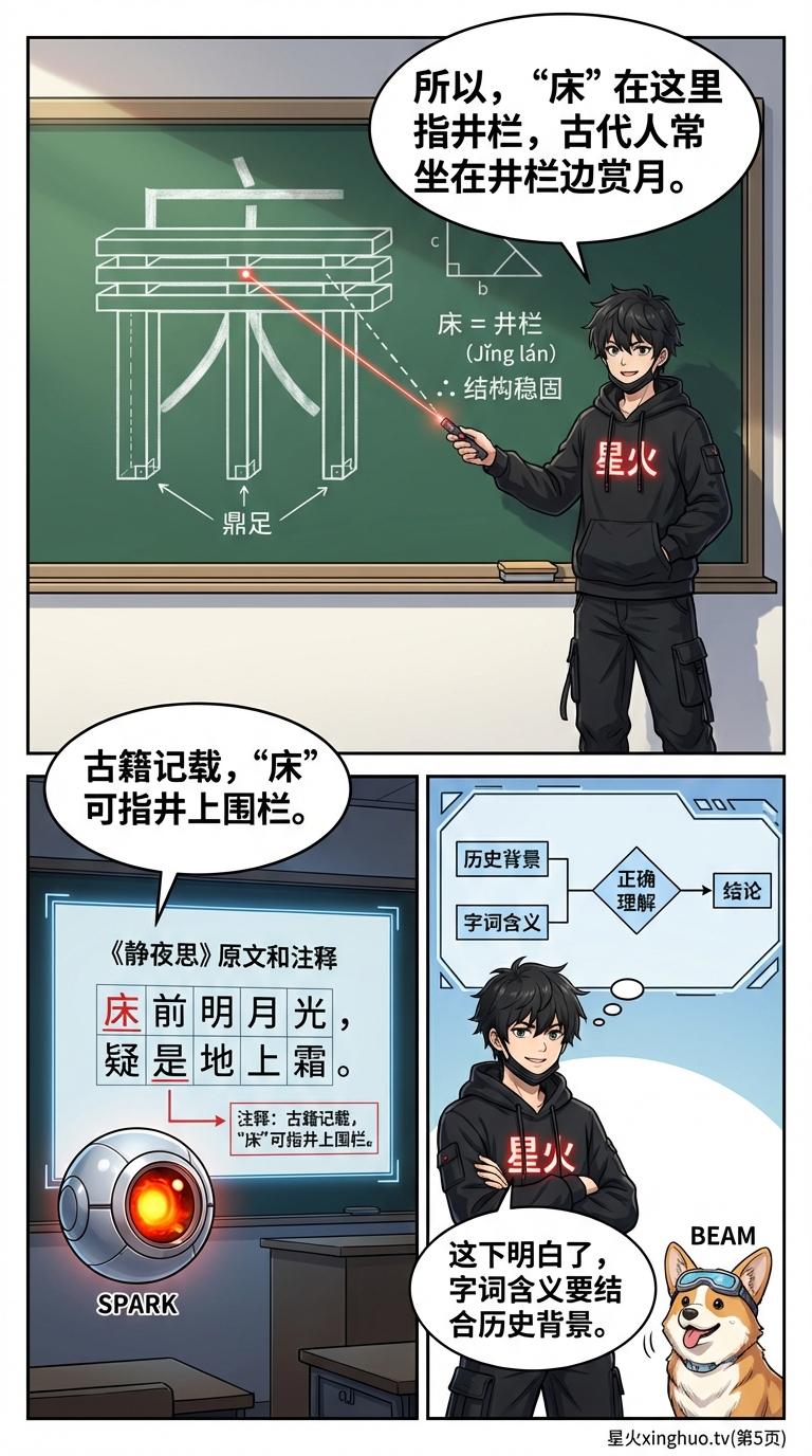 《静夜思》中“床”字真正含义考据与解析 | 唐诗文化常识 - 第 5 页