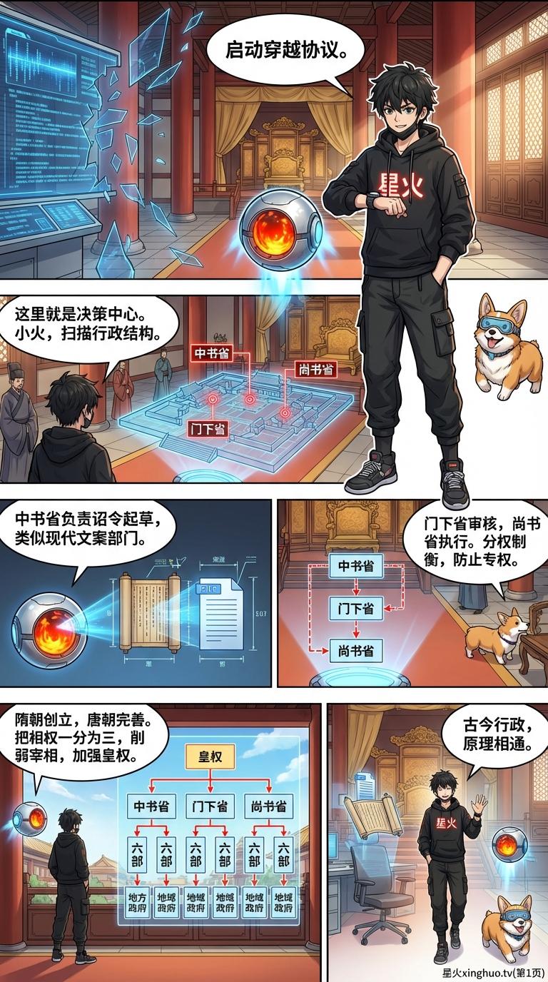 唐朝三省六部制详解：中央官制结构与分权运作原理