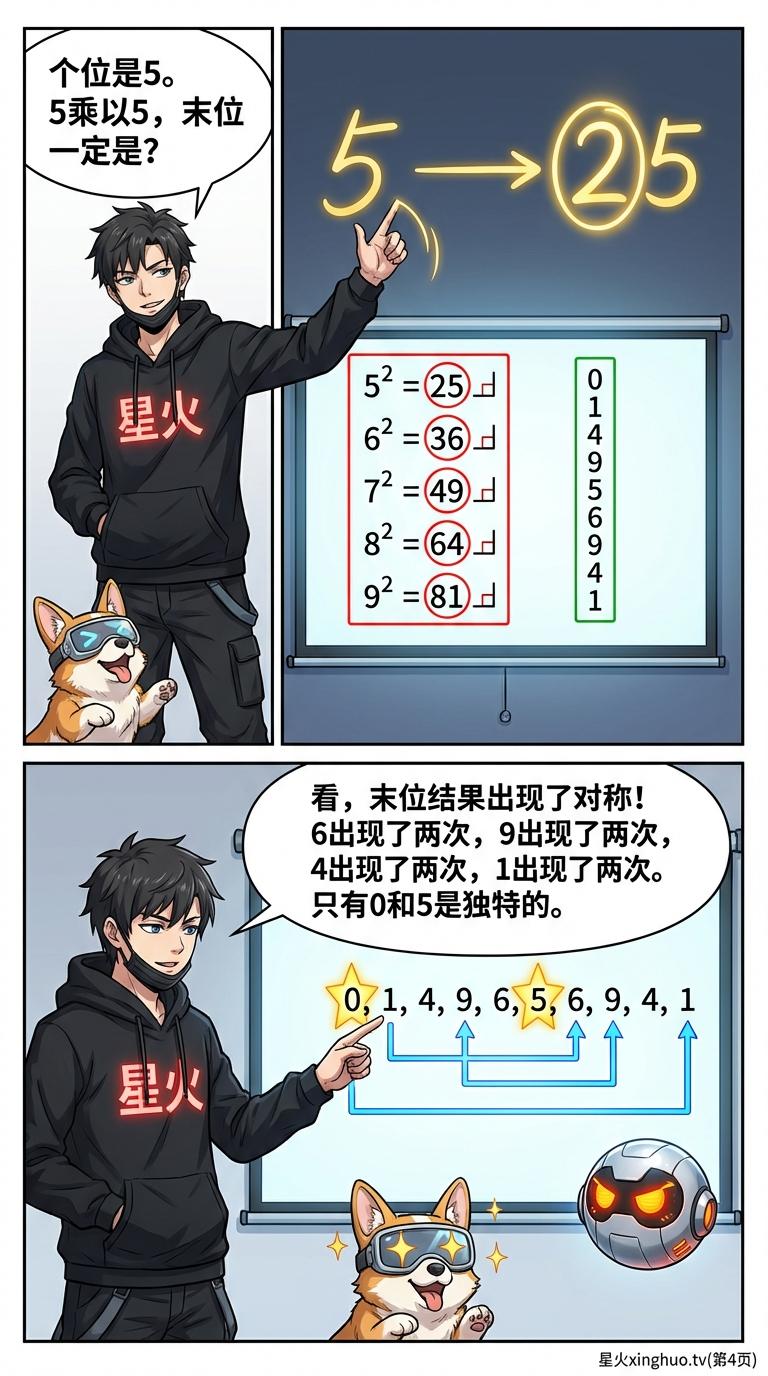 完全平方数的尾数特征：数字性质与规律详解（教学指南） - 第 3 页