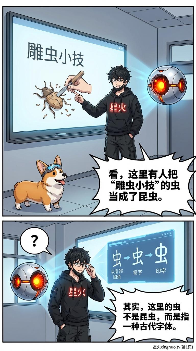 “雕虫小技”的“虫”指什么？成语典故与古代文字解析 | 历史语文知识