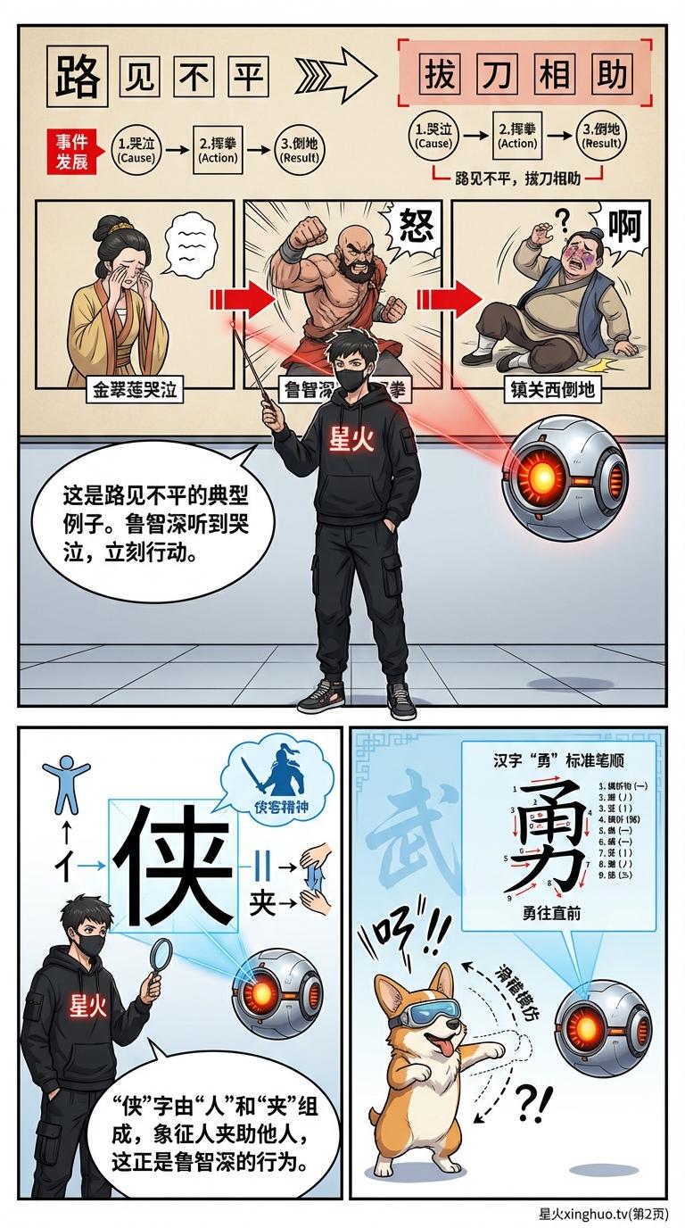 鲁智深人物解析：侠客精神、性格特点与中考高考文学考点梳理 - 第 2 页