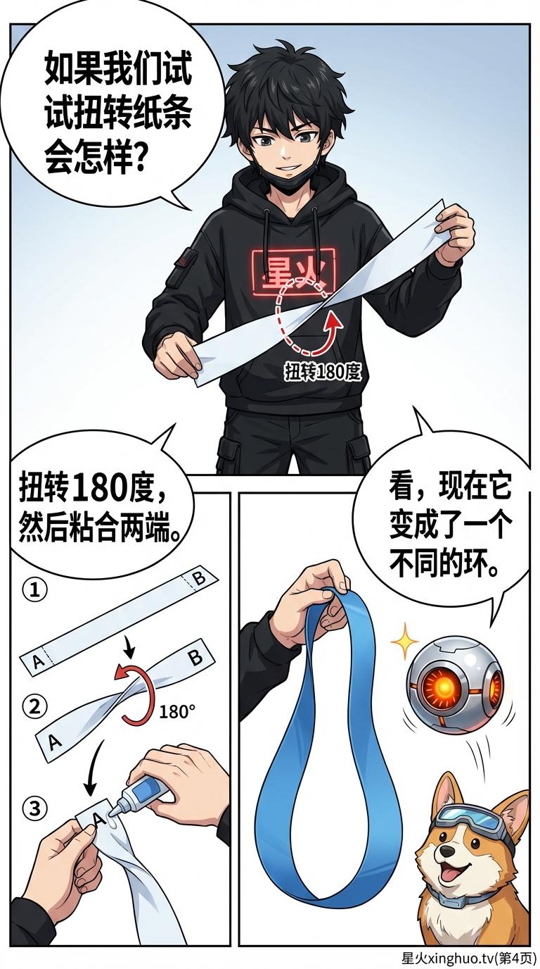 莫比乌斯环制作与原理详解：单侧曲面与无限循环的数学奥秘 - 第 4 页