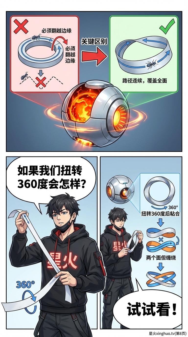 莫比乌斯环制作与原理详解：单侧曲面与无限循环的数学奥秘 - 第 8 页