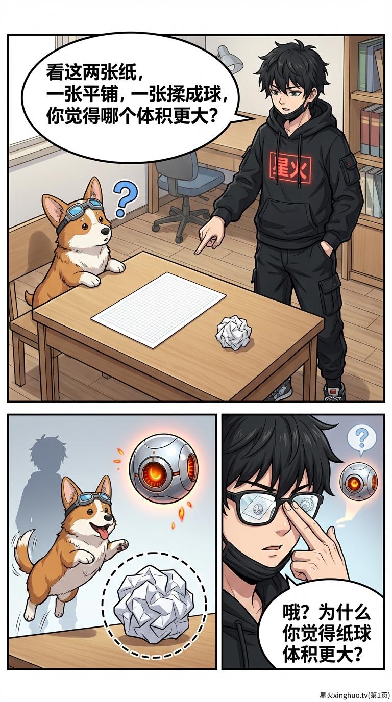 体积的错觉：揉纸团实验原理与几何直观教学详解