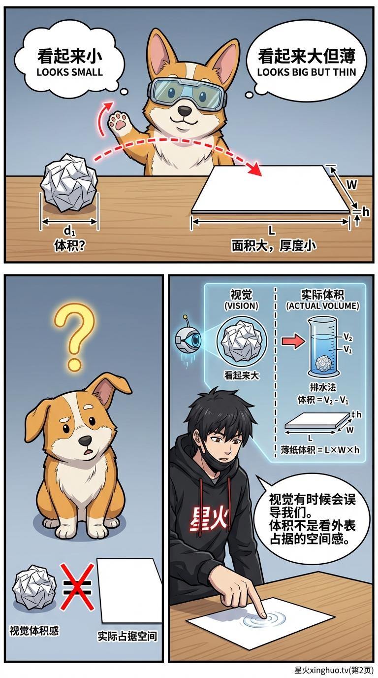 体积的错觉：揉纸团实验原理与几何直观教学详解 - 第 2 页