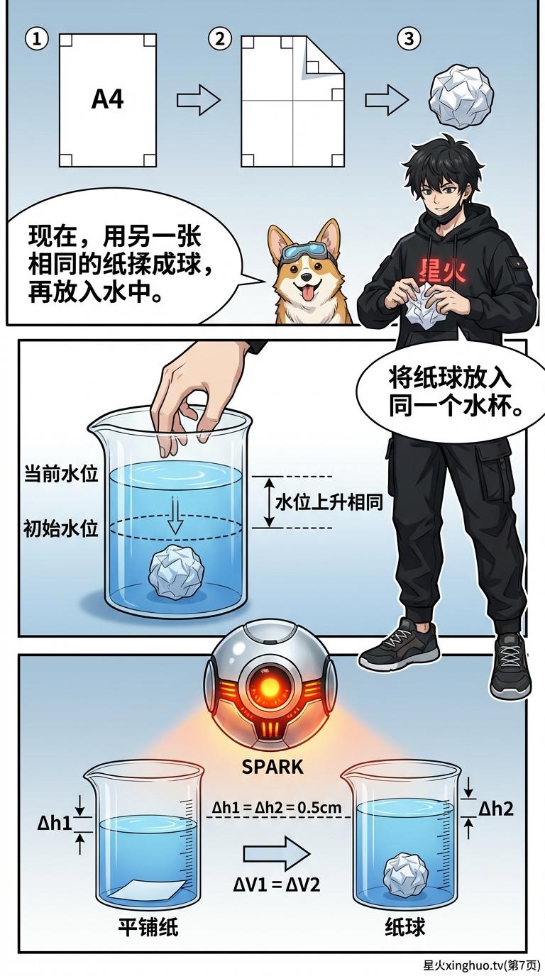 体积的错觉：揉纸团实验原理与几何直观教学详解 - 第 7 页