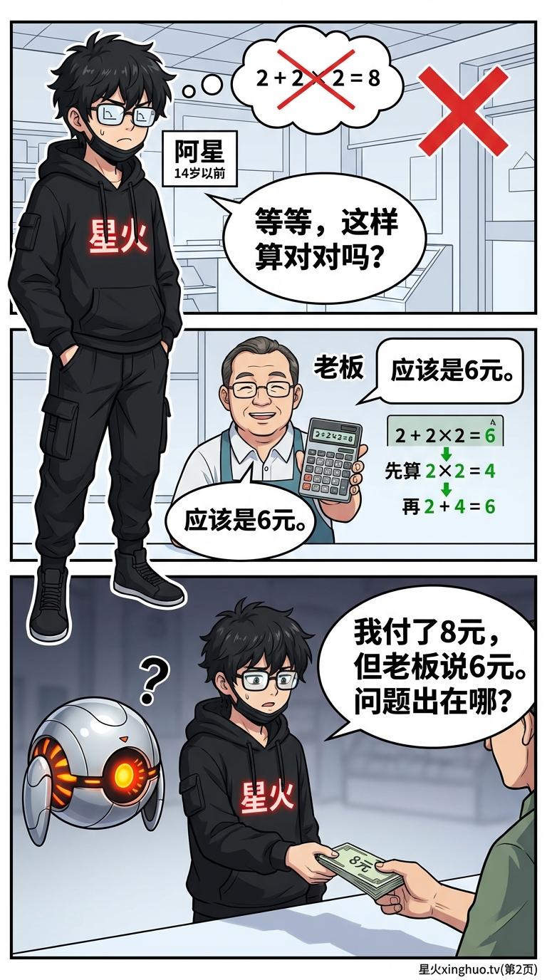 四则运算顺序详解：先乘除后加减规则与练习题 | 小学数学 - 第 2 页