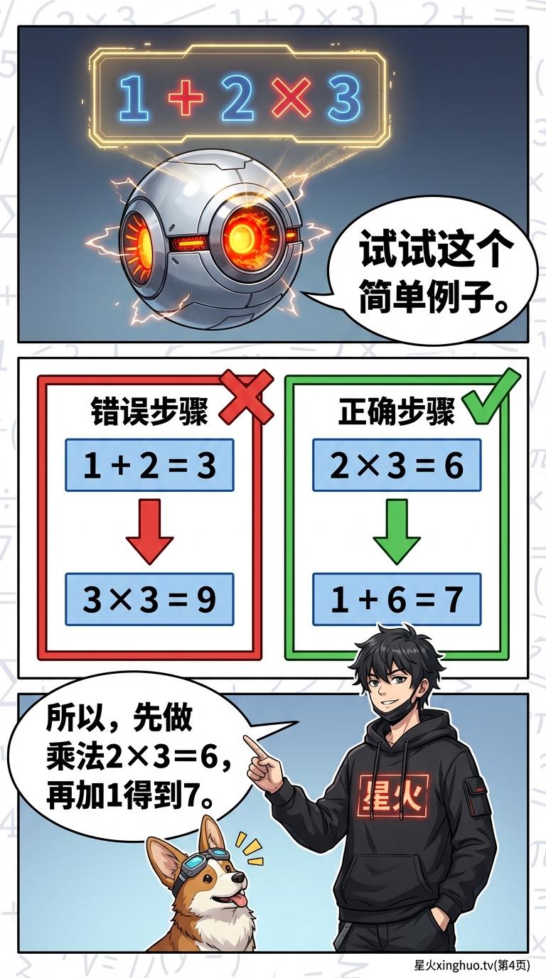 四则运算顺序详解：先乘除后加减规则与练习题 | 小学数学 - 第 4 页