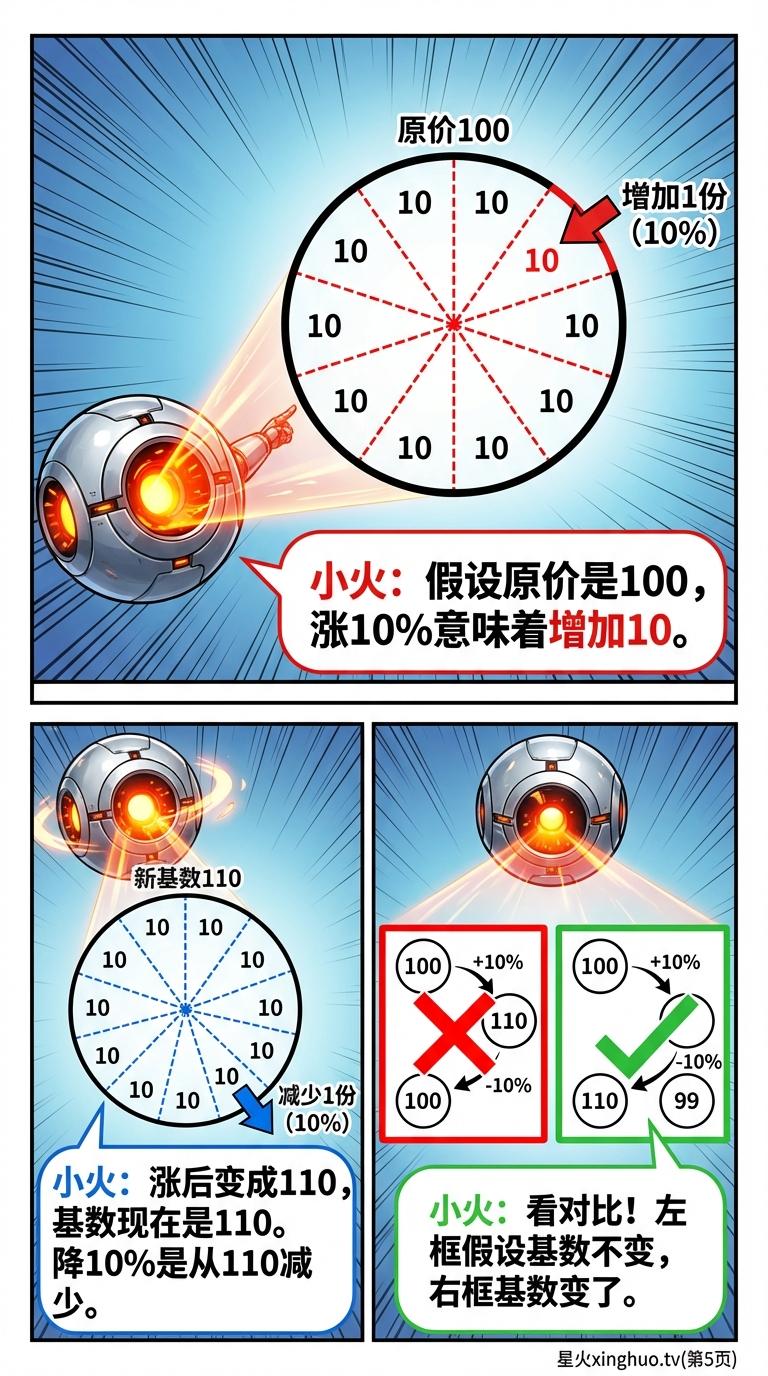 百分数涨价降价计算详解：小学数学应用题与生活实例 - 第 5 页