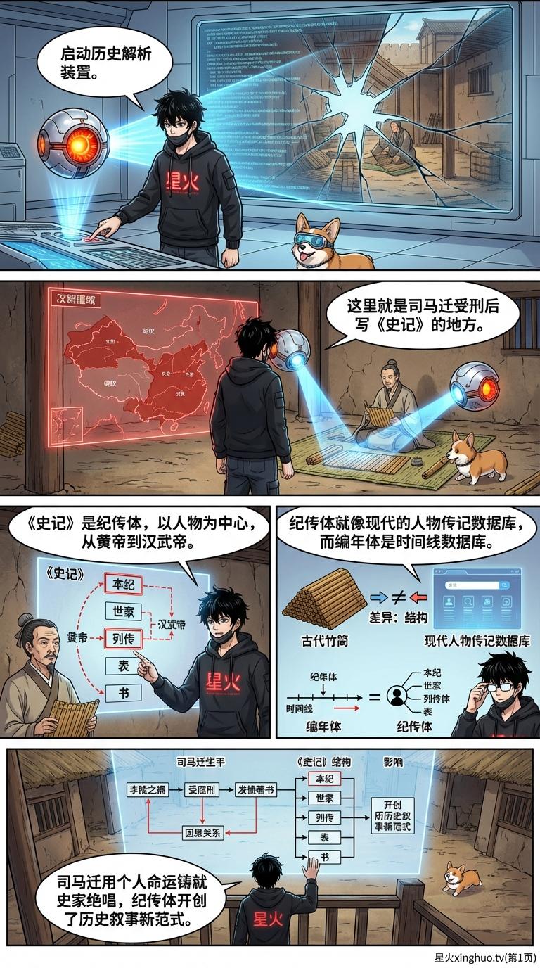 司马迁与司马光对比解析：两位史学家的成就、著作与影响