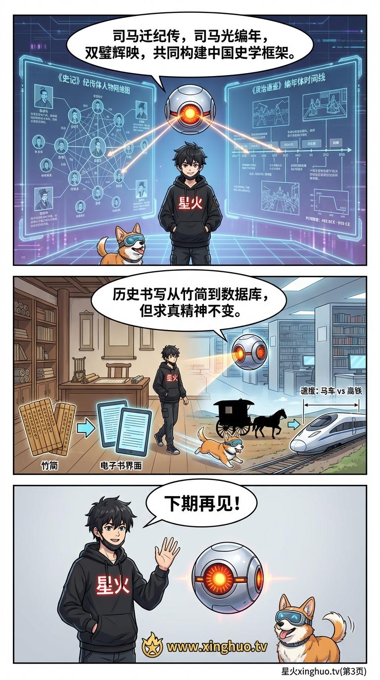 司马迁与司马光对比解析：两位史学家的成就、著作与影响 - 第 3 页