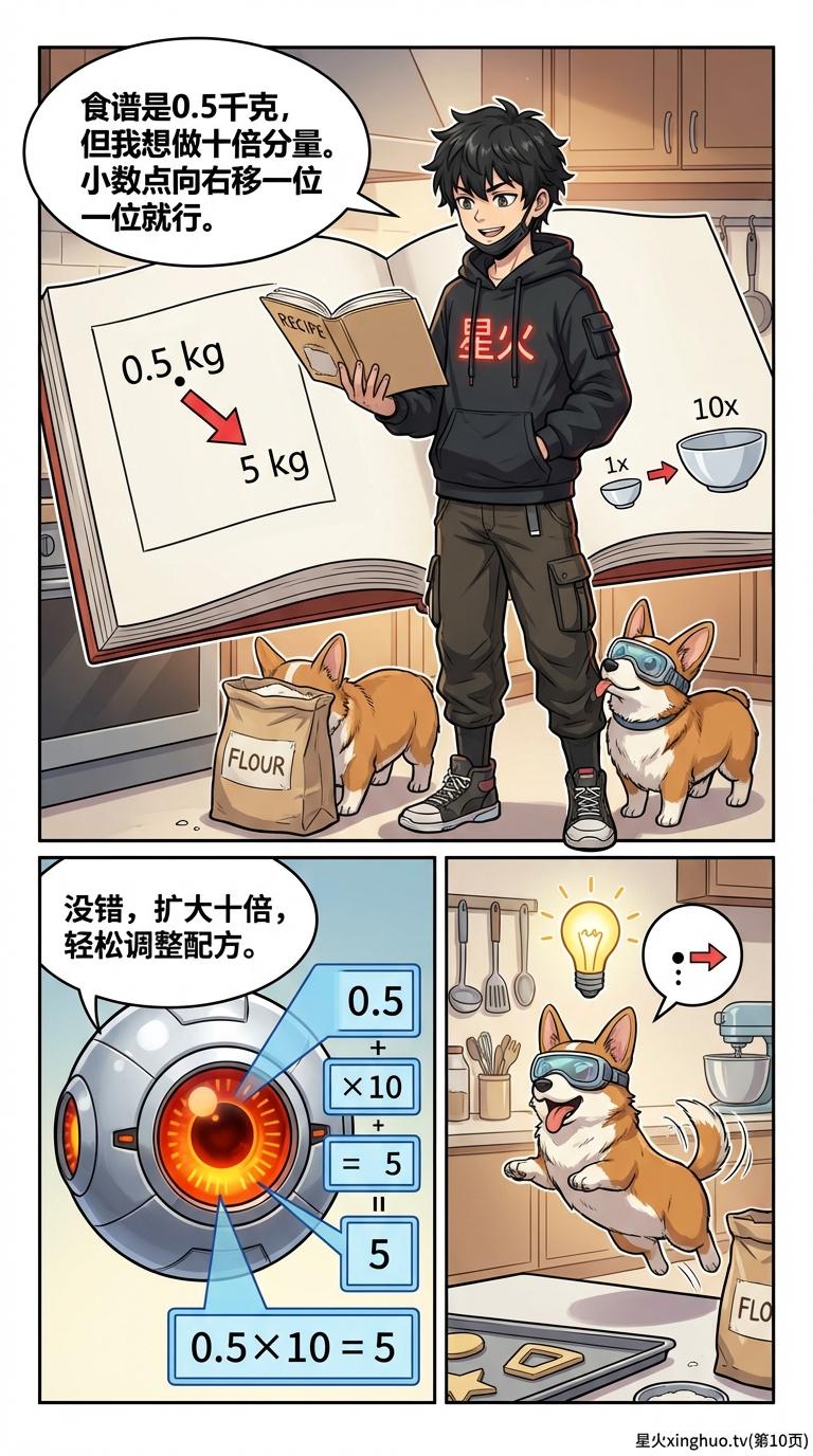 小数点移动规律详解：数值变化原理与练习题（小学数学） - 第 10 页