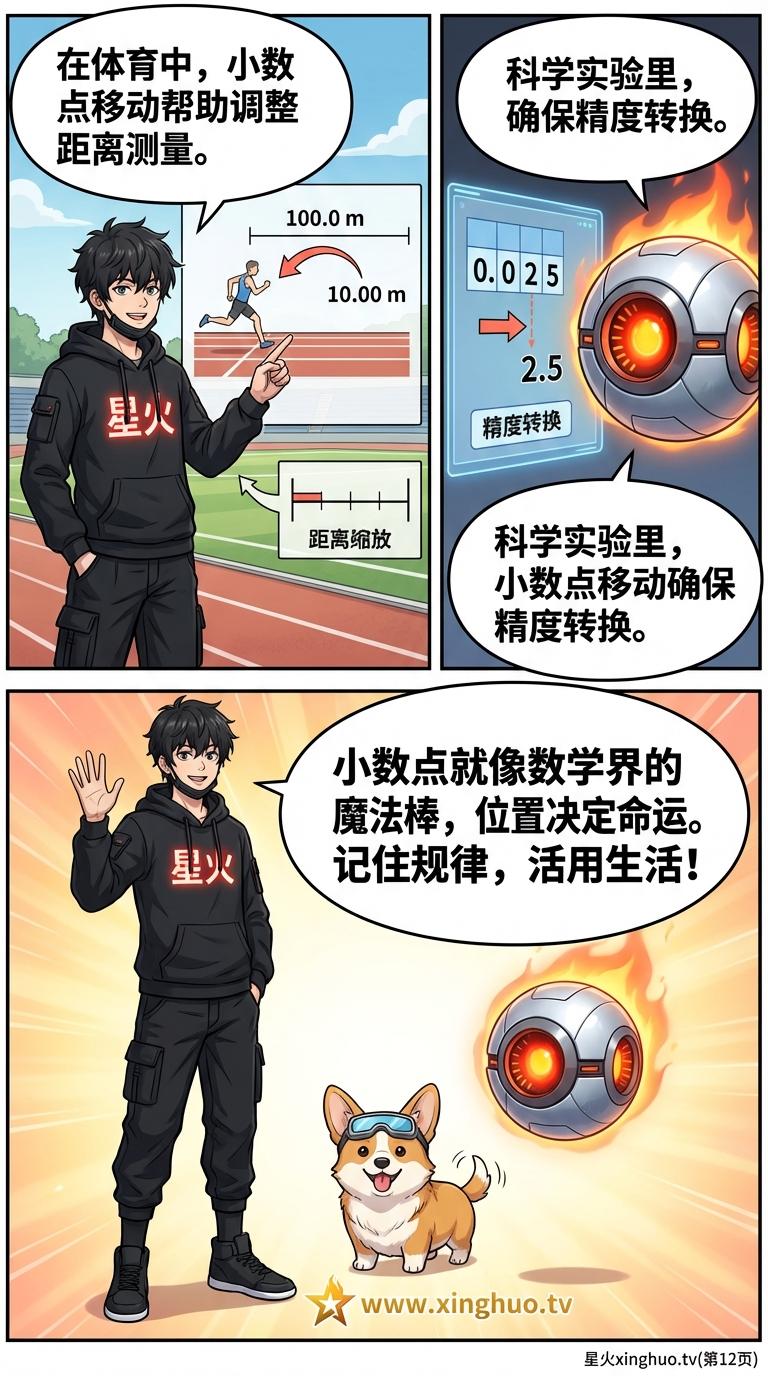 小数点移动规律详解：数值变化原理与练习题（小学数学） - 第 12 页