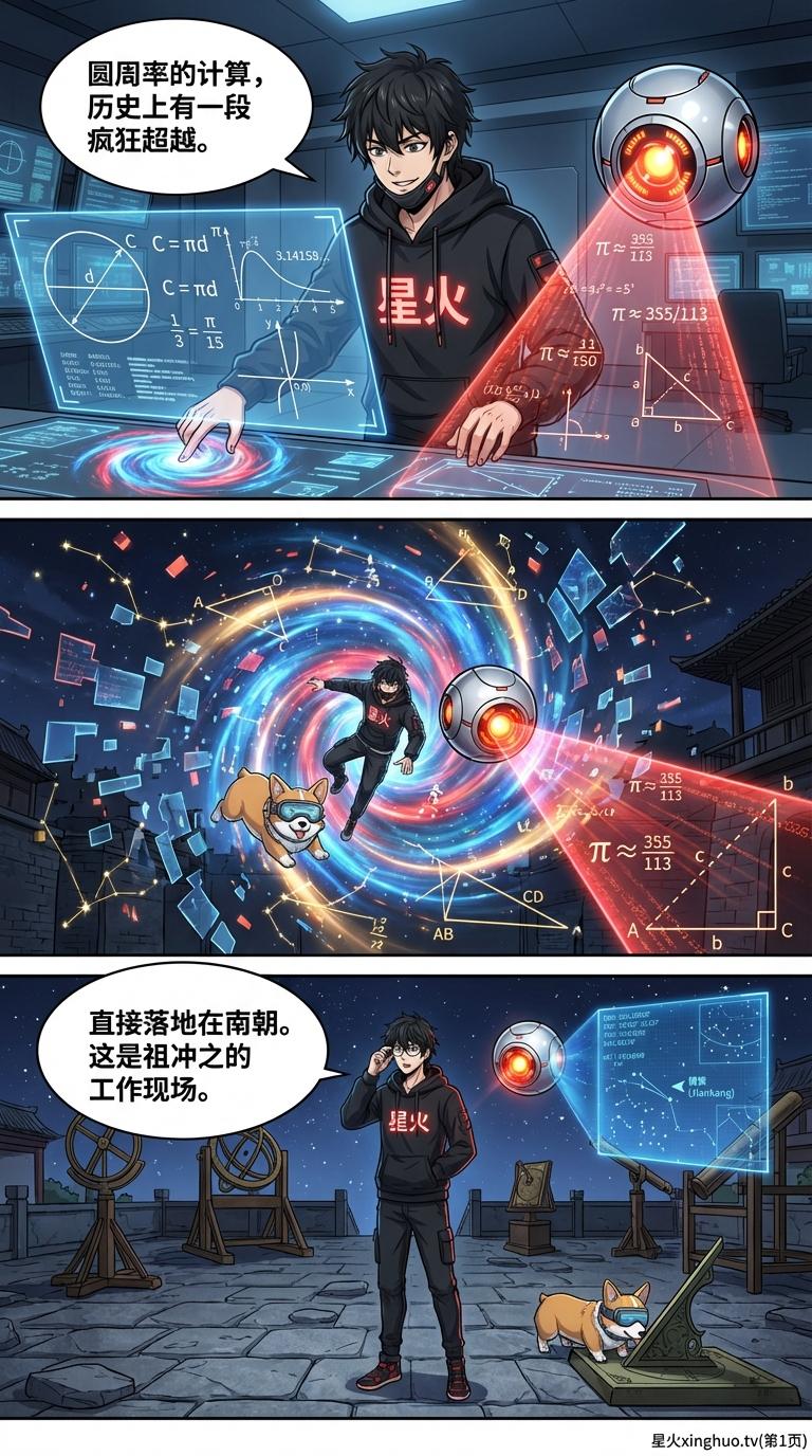 祖冲之如何计算圆周率？历史背景与数学原理详解 | 漫画教学