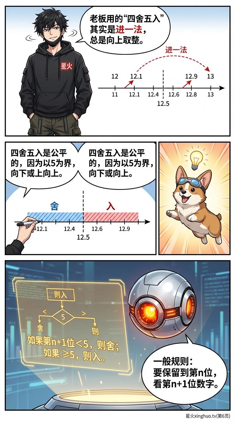 四舍五入计算技巧详解：小学数学方法与商家反向操作实例 - 第 6 页