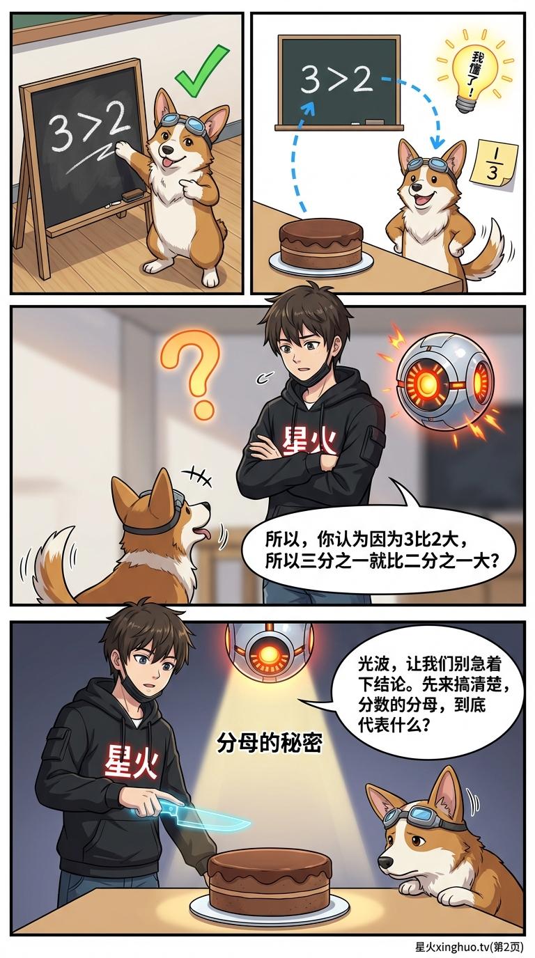 分数比大小详解：3种方法、分蛋糕实例与练习题 | 小学数学 - 第 2 页