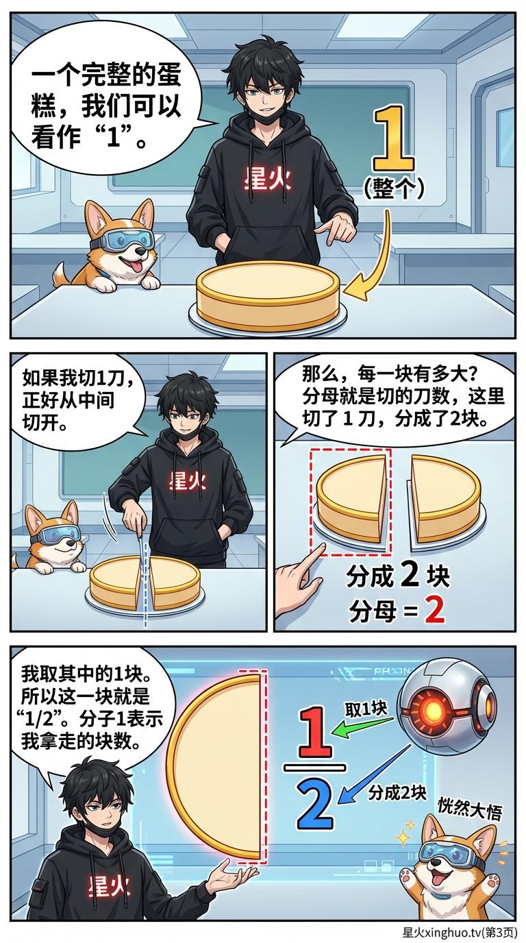 分数比大小详解：3种方法、分蛋糕实例与练习题 | 小学数学 - 第 3 页