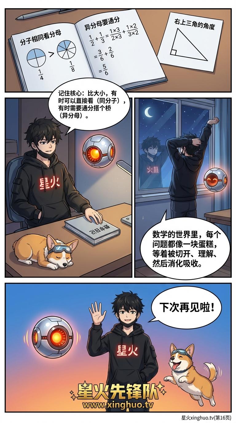 分数比大小详解：3种方法、分蛋糕实例与练习题 | 小学数学 - 第 16 页