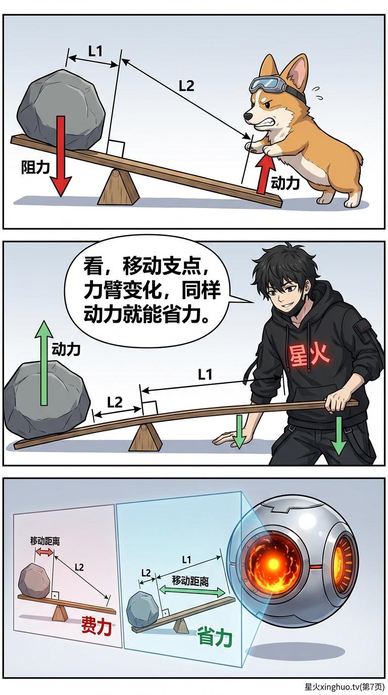 杠杆原理详解：阿基米德故事、公式与生活实例 | 物理力学教学 - 第 7 页