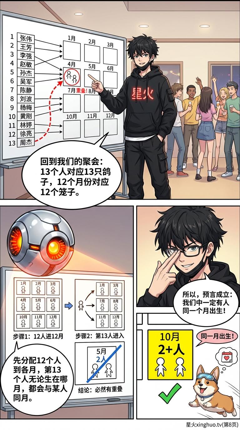 鸽巢原理详解：趣味例子与练习题（小学数学/初中数学） - 第 8 页