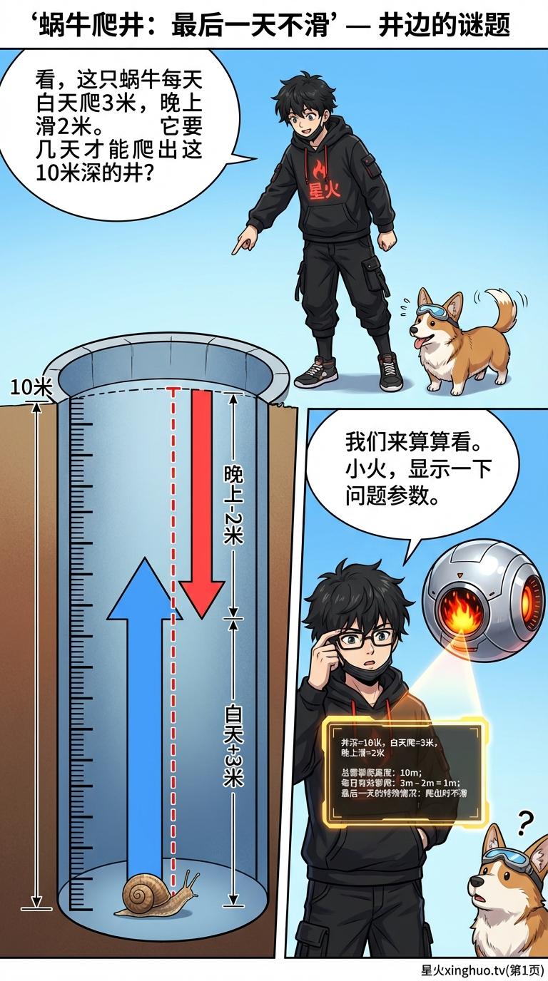 蜗牛爬井问题详解：最后一天不滑的解题关键与逆向思维方法 | 小学数学应用题