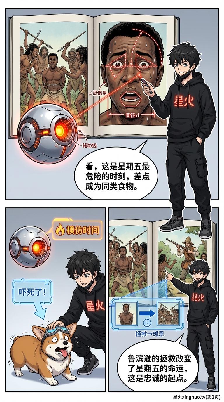 星期五人物形象分析：忠诚主题与叙事结构解读 | 文学分析指南 - 第 2 页