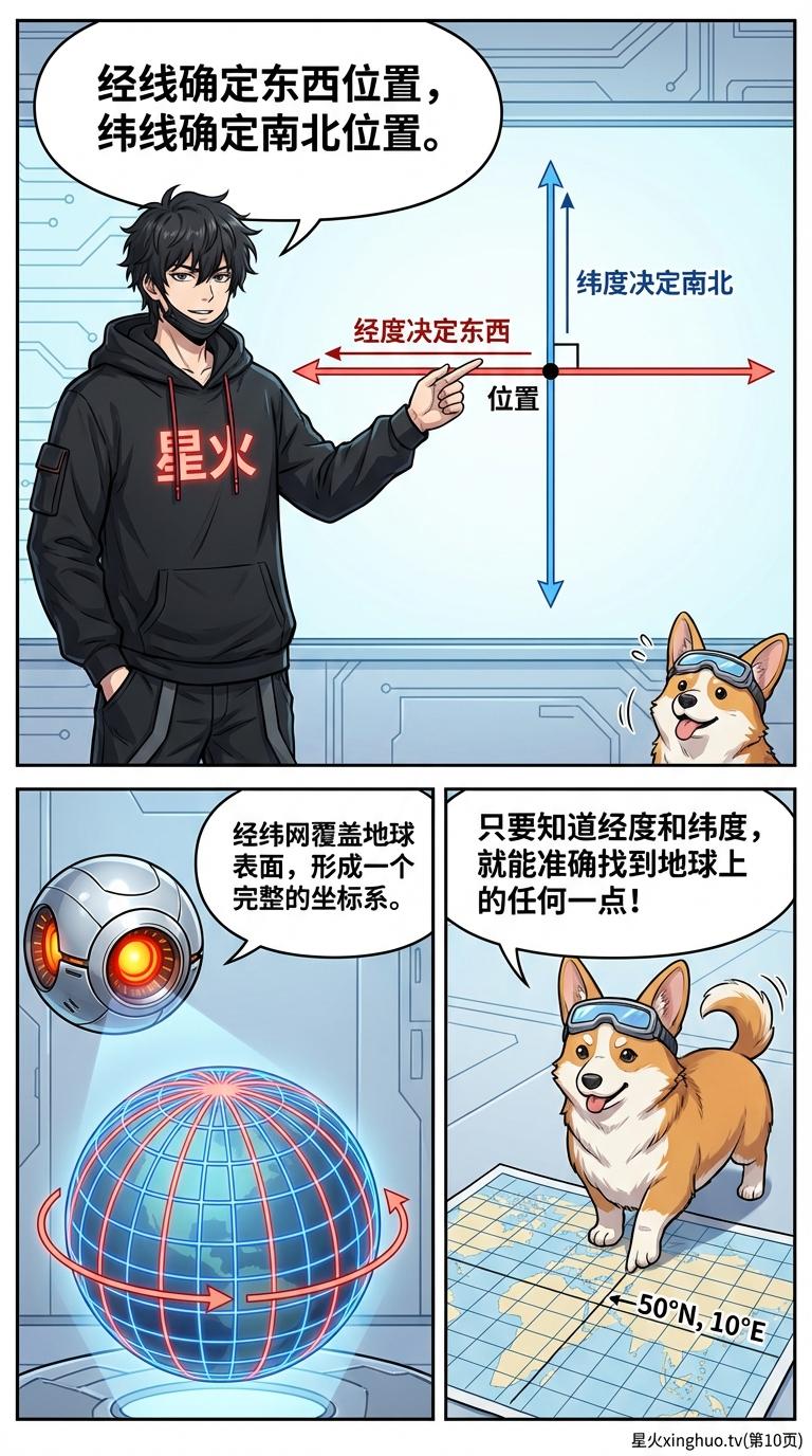 经纬网详解：地球坐标系与定位方法教学指南 - 第 10 页