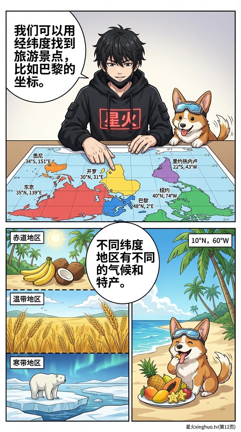 经纬网详解：地球坐标系与定位方法教学指南 - 第 12 页