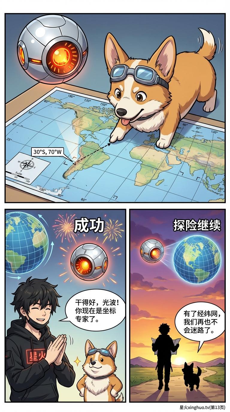 经纬网详解：地球坐标系与定位方法教学指南 - 第 13 页