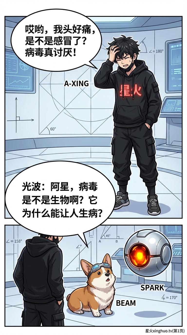 病毒为什么不是生物？解析无细胞结构的关键原因（附漫画图解）