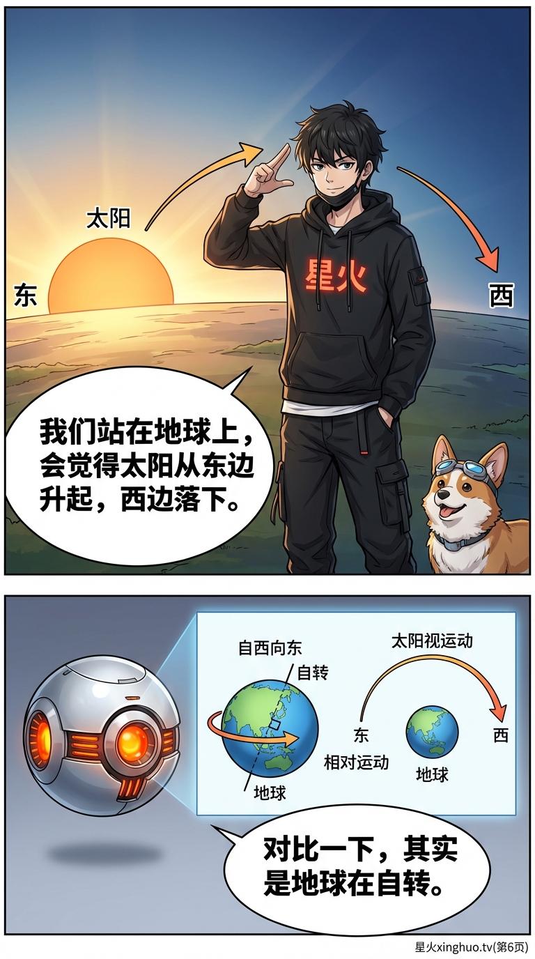 地球自转与昼夜交替原理详解：动态图解与科学解释 | 地理物理知识 - 第 6 页