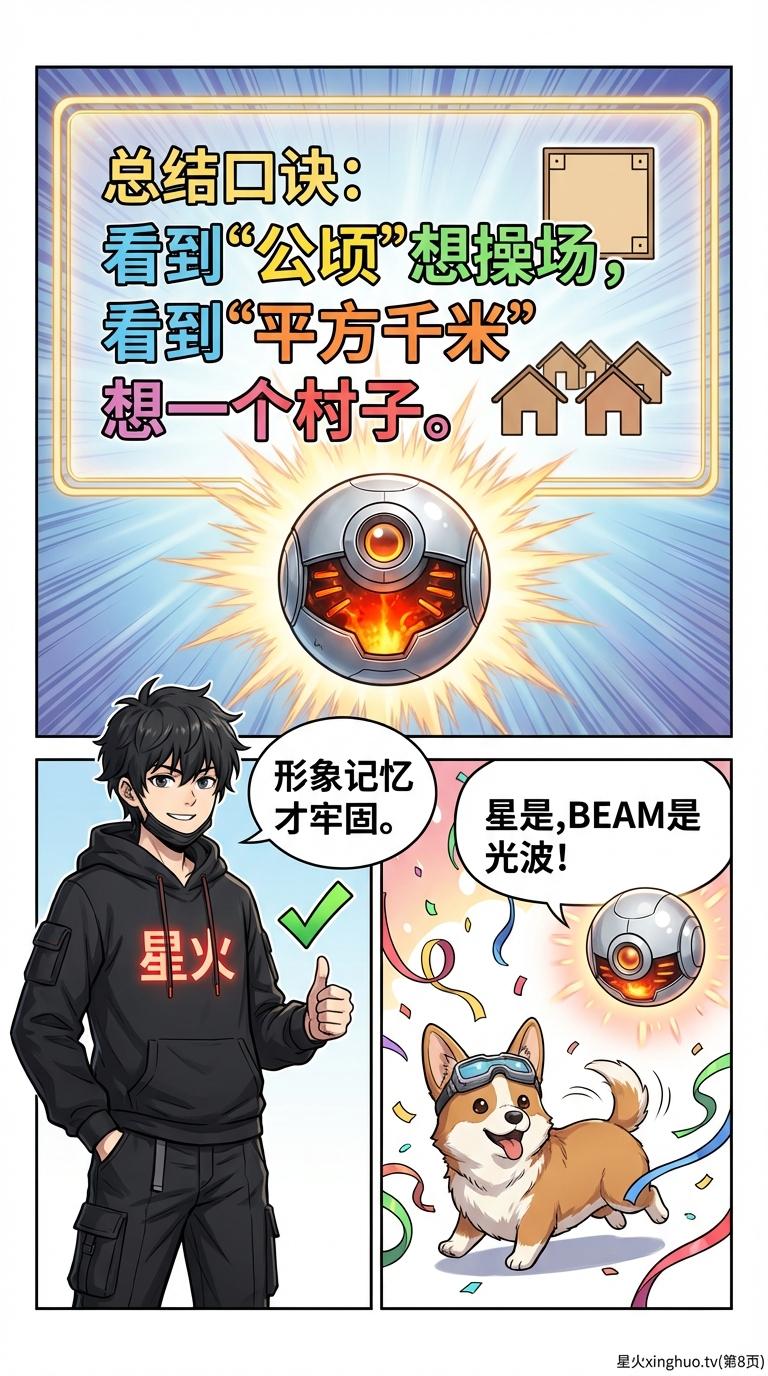 公顷和平方千米换算详解：操场对比法教学与练习题 - 第 8 页