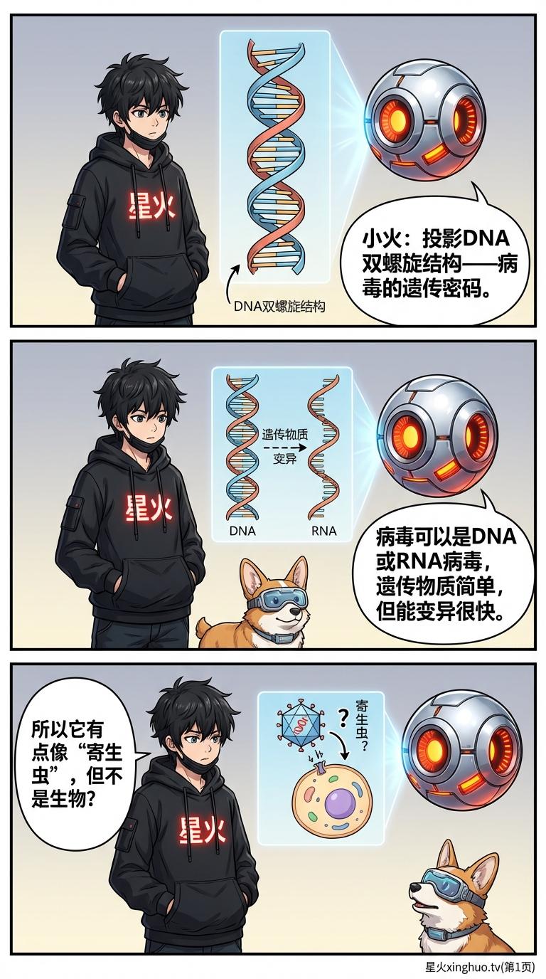 病毒为什么不是生物？解析无细胞结构的关键原因（附漫画图解） - 第 5 页