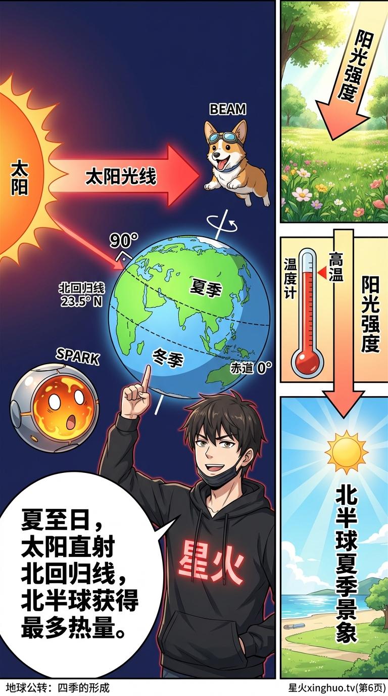 地球公转与四季形成原理详解：动态图解与科学解释 | 地理科普 - 第 6 页